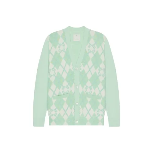 GIVENCHY FW24 Свитер Мужской Аква Зеленый