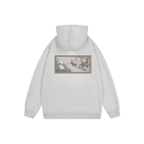 IXXAT x SASSY Робот Коллаборация Коллекция Толстовка Унисекс Белый Фотиния Серый