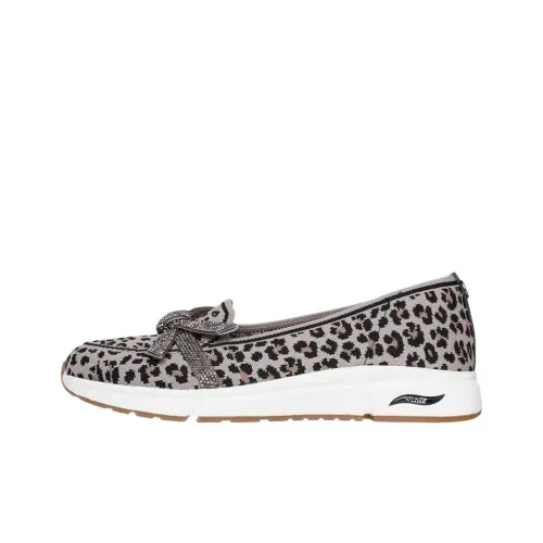 Skechers Arch Fit Женские повседневные туфли Leopard Коричневый Женские