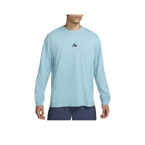 nike ACG 'Lungs' Рукав с спущенным плечом T-рубашка Мужская Бирюзовый Деним