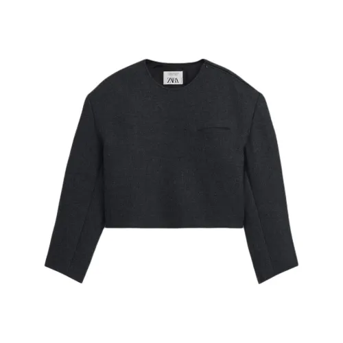 ZARA Серые Мужские Свитера