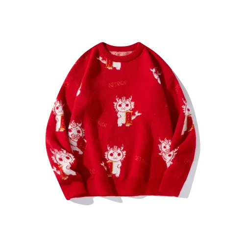 BEENTRILL Year of the Dragon series Красный Унисекс Свитеры