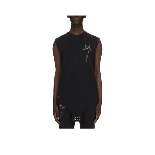 RICK OWENS совместный бренд Champion Co Branded Edition Черные мужские майки