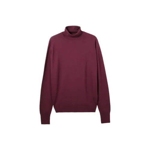 JOHN SMEDLEY Свитер Мужской Краска Фиолетовый