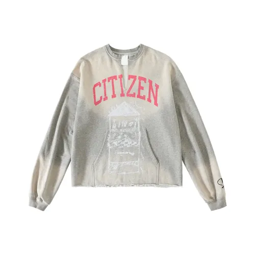 CONP Свитшот Унисекс Теплый Фотиния Серый