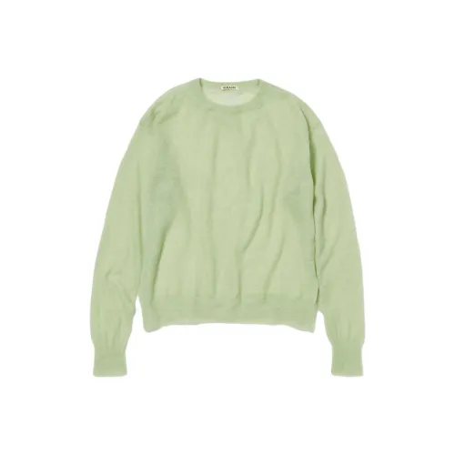 Auralee SS24 Свитер Мужской Светло-Зеленый