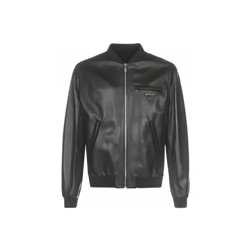 PRADA Мужские черные куртки