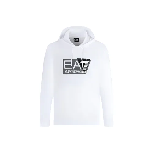 EMPORIO ARMANI EA7 SS24 Свитшот Мужской Белый