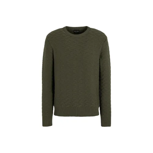 EMPORIO ARMANI Свитер Мужской Зеленый Серый