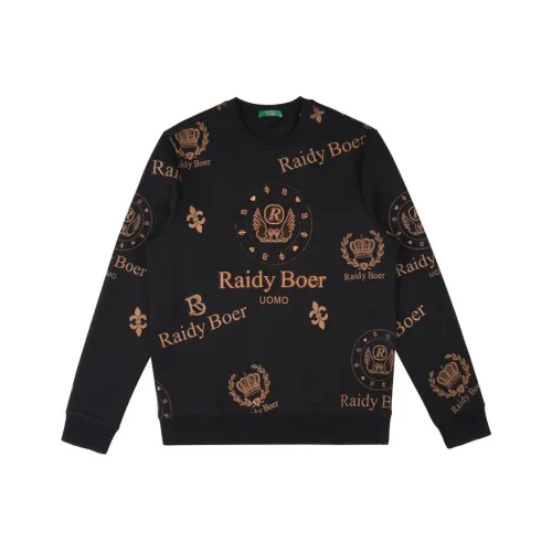 Raidy Boer Трикотаж Мужской Черный Цветочный