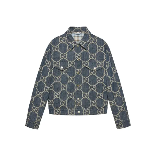 GUCCI Pineapple SS22 Куртки и Пальто Мужской Синий