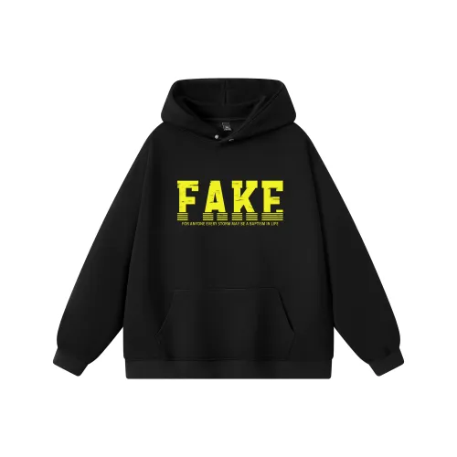 FAKE VINTAGE Толстовка Унисекс Черный