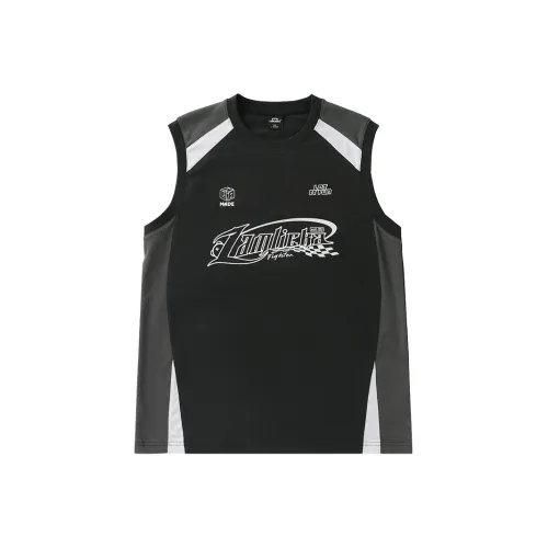 LAMLICKA Топ без рукавов Унисекс Черный и Серый