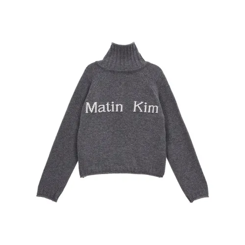 MATIN KIM Серый Унисекс Свитеры