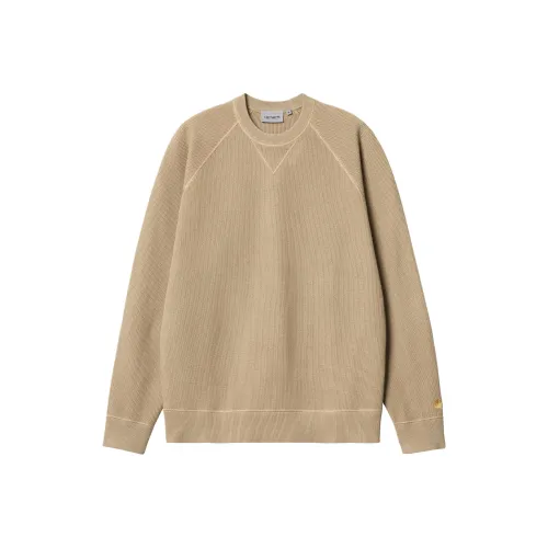 Carhartt WIP SS24 Chase Свитер Трикотаж Мужской Золотой