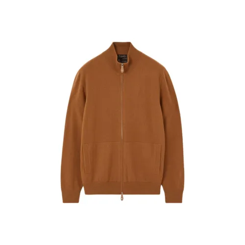 Loro Piana Темно-верблюжий Мужские Свитера