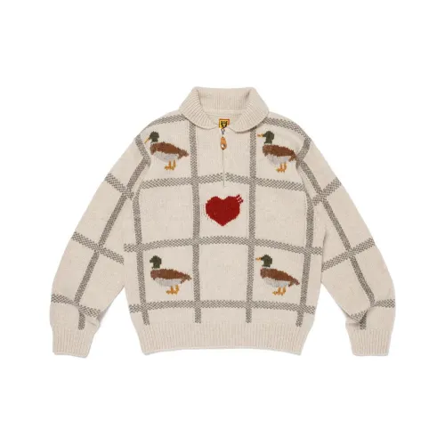 HUMAN MADE FW24 Осенне-зимняя коллекция Свитер Унисекс