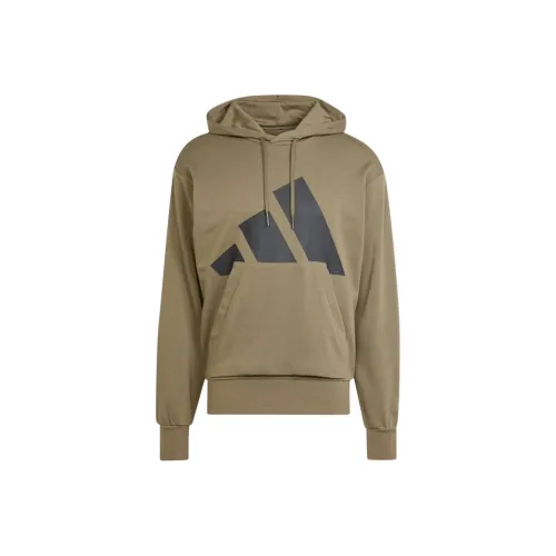 Adidas Essentials Толстовка Мужская Оливковый слой Черный