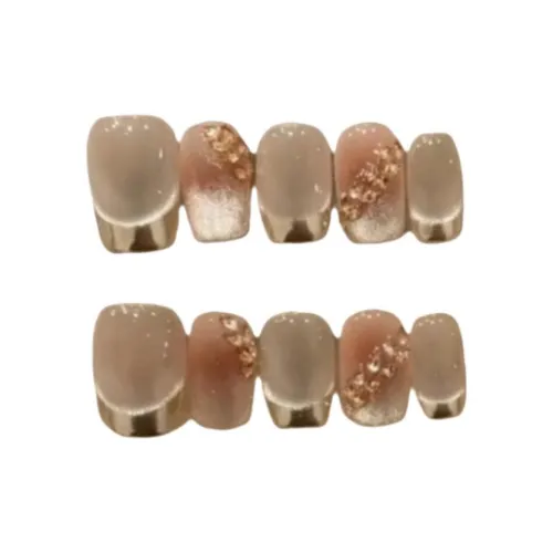 Gentle Welcome Французский Magic Mirror Румяна Ледяная прозрачность False Nail Короткий LADDER Телесный Smudge Кошачий глаз