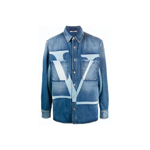 Valentino FW21 Куртки и Пальто Мужской Синий