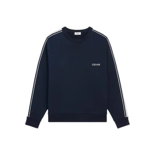 CELINE SS25 Толстовка Мужской Темно-синий