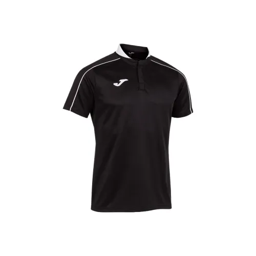 Joma Короткий рукав Man Scrum Polo Мужской Черный