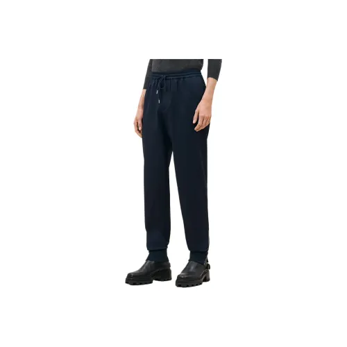 HERMES Вязаные тренировочные брюки мужские морской синий