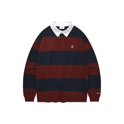 COVERNAT FW24 Поло Унисекс Темно-красный