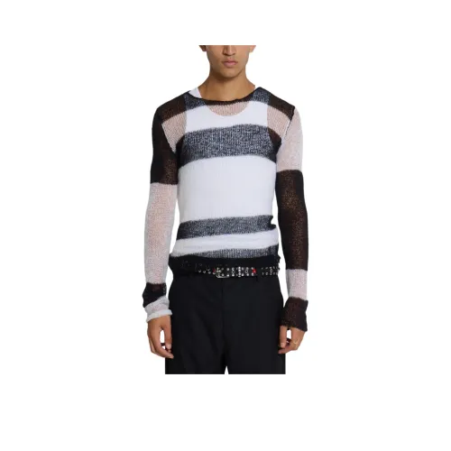 Jaded London Полоска Вязаная модель JUMPER Трикотаж Мужской Черный Белый