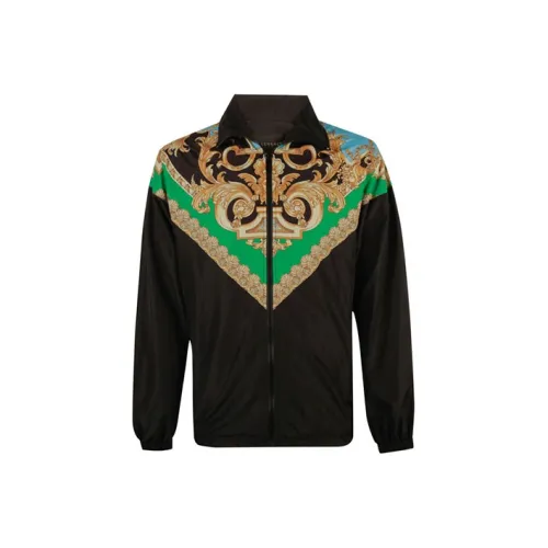 VERSACE Мужские черные куртки