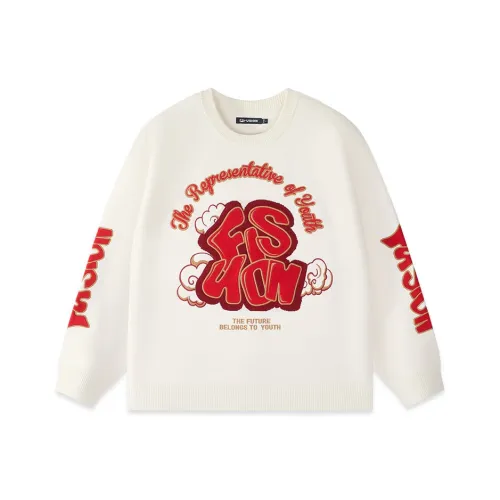 FILA FUSION LIFE Свитер Унисекс Облачный Белый