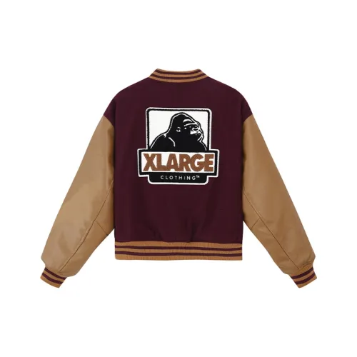 XLARGE совместная модель Свободный крой Куртка Унисекс Коричневый