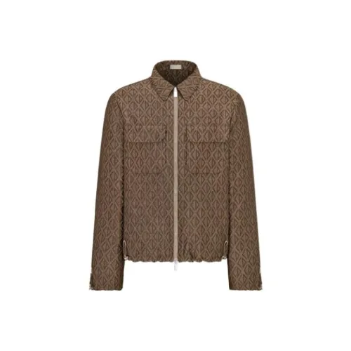 DIOR FW22 Куртки и Пальто Мужской Коричневый