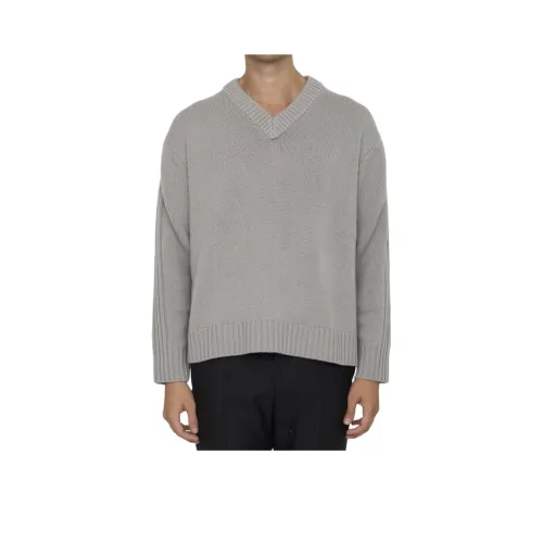 Lisa Yang Серые Мужские Свитера