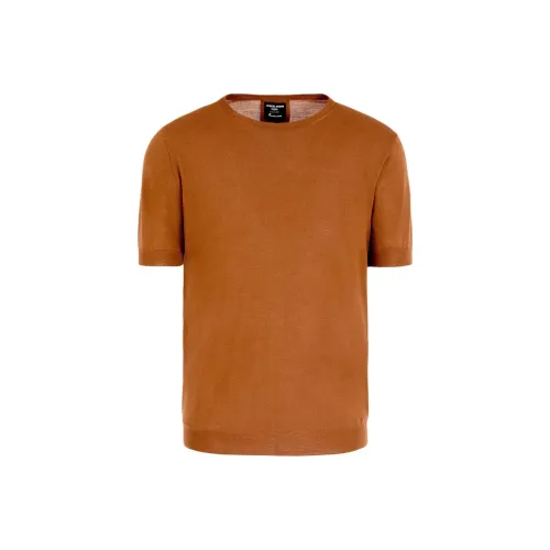 AMANI GIORGIO ARMANI VicuñA CREW Шея JUMPER В Vicuña Трикотаж Мужской Коричневый