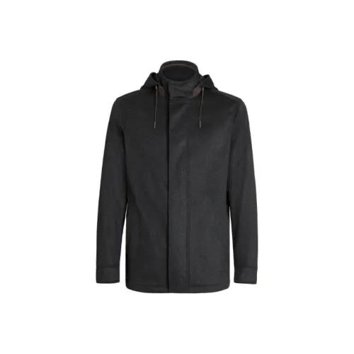 Ermenegildo Zegna Серые Мужские Куртки