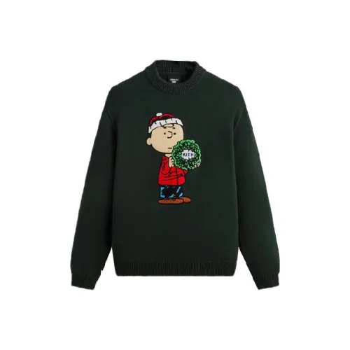 Kith Peanuts Co Бренд Темно-зеленый Унисекс Свитеры