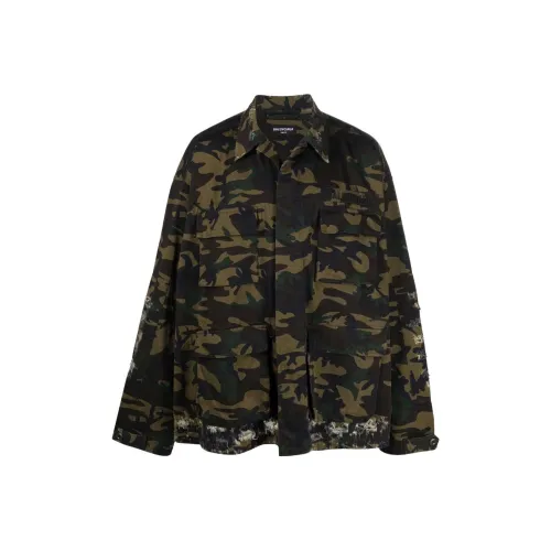 Balenciaga SS22 Куртки и Пальто Свободный крой Мужской Зеленый