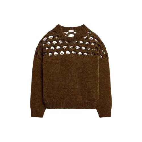 DRIES VAN NOTEN Шоколад Мужской Трикотаж