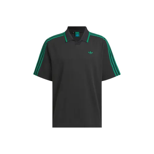 Adidas Originals SS24 Поло Мужское Черное