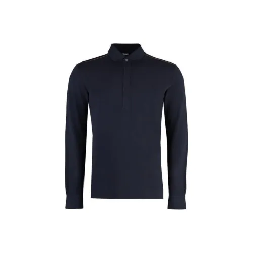 Zegna Поло Мужское Морской Синий