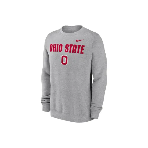 nike PrimaryCollege FW24 Ohio State Buckeyes Primetime Толстовка Мужская Темно-Серый Смешанный Цвет