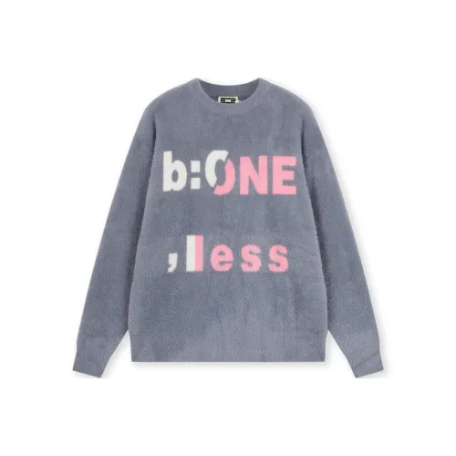 BONELESS Унисекс свитеры серого цвета без шва