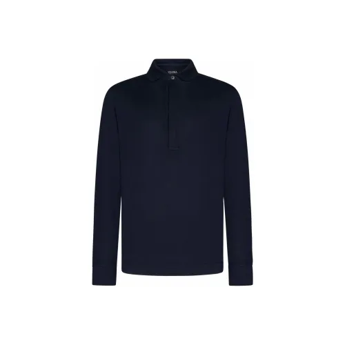 Ermenegildo Zegna Мужская поло морской синего цвета