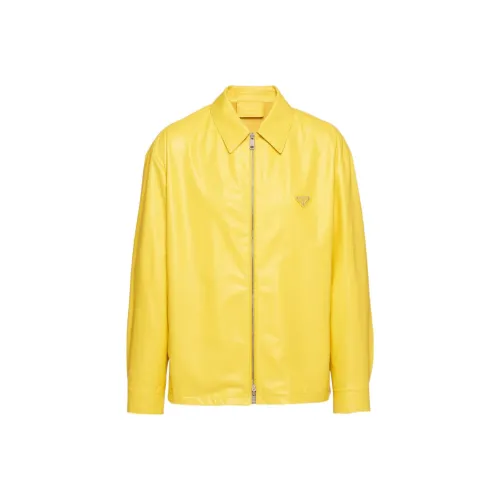 PRADA Солнечный Желтый Мужские Куртки