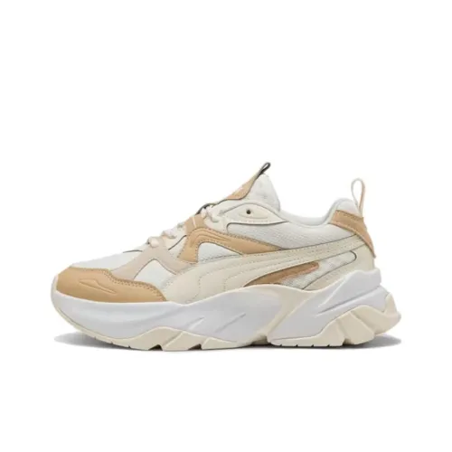 PUMA Softride Sophia Амортизирующие шоки Противоскользящие низкие беговые кроссовки для женщин Белые