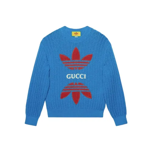 GUCCI X ADIDAS Свитер Мужской Синий