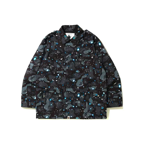 A BATHING APE Мужские черные куртки