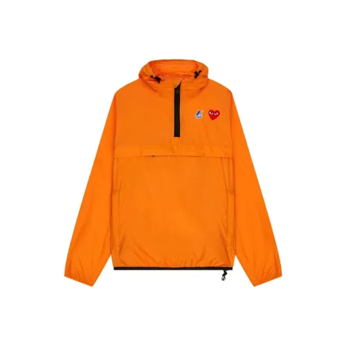 CDG Play CDG Play X K Way Co Branded Апельсин Унисекс Куртки