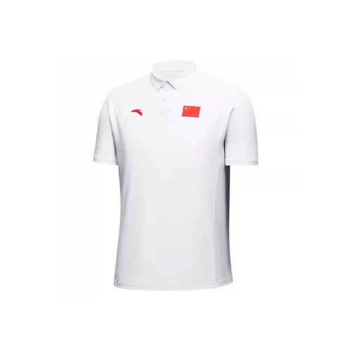 ANTA Sports Life Collection Поло Унисекс Снежно-белый